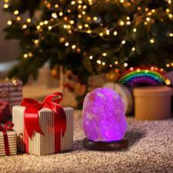 Himalayan Salt Lamp 8 Colors Changing Natural Hand Carved Himalayan Lamp NWT! - Picture 13 of 15